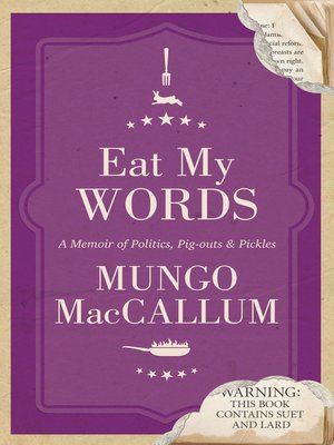 cover image of Eat My Words